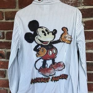 Disney Mickey Mouse Button Down Blouse